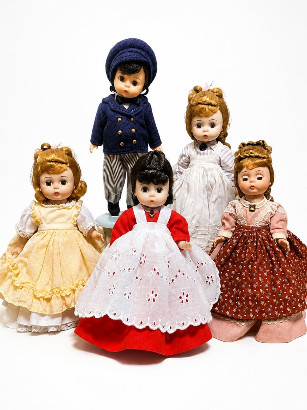 Vintage Madame Alexander-Kins Little Women 8” Dolls Lot of 5 1970s